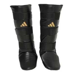 adidas Kickboxing Leg Shin Guard Pad Protector NEW Leguars Japan Model Muay Thai - Picture 1 of 7