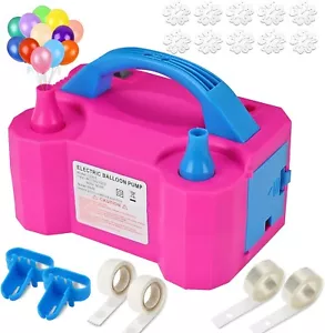 Electric Balloon Pump 110V 600W โ Dual Nozzle, Portable Balloon Blower for Party - Picture 1 of 8