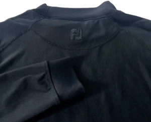Footjoy FJ Logo Mock Neck Shirt Mens 2XL Long Sleeve Stretch Golf Base Layer BLK - Picture 1 of 8