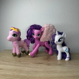 My Little Pony MLP Lot of 3 Toys Princess Petals Singing Star - Rarity - Pipp - Picture 1 of 14