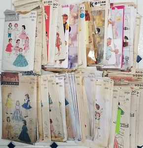 Butterick vestiti bambola modelli da cucire misure 9 1/2" fino a 25" 81 a scelta - Foto 1 di 125