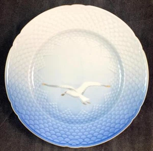 Plato de Cena Bing & Grondahl SEAGULL con Borde Dorado BUEN ESTADO Mfg 2do - Imagen 1 de 4