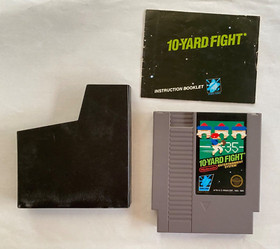 Vintage 1985 10 Yard Fight NES Nintendo Original Game with Manual