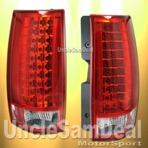 FOR 07-13 CHEVY TAHOE SUBURBAN YUKON EURO RED LED TAIL LIGHT PAIR DIRECT FIT - Picture 1 of 2