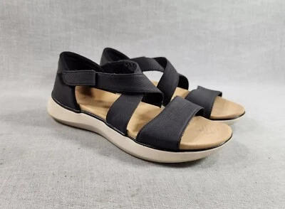 Sandalias Dr. Scholl's Fri-Yay para mujer talla 7,5 M correas negras hechas por el hombre Foto 1 de 4