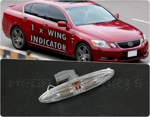 FOR LEXUS GS300 2005-2007 1x FRONT WING SIDE INDICATOR TURN SIGNAL LIGHT - CLEAR - Picture 1 of 7