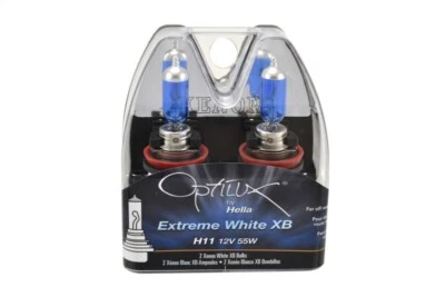 Hella H71071262 Optilux Extreme White XB Bulbs Bulb Type: H11 12V - 55W 1 Pair - Image 1 of 2
