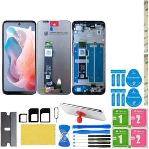 Für Motorola G Play 2024 XT2413 LCD Touchscreen Digitizer Baugruppe + Rahmen - Bild 1 von 9