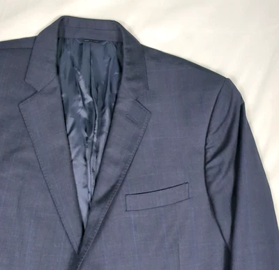 BROOKS BROTHERS 1818 Regent Fit REDA Azul Ventana Cuadros Traje Abrigo Chaqueta 42L Foto 1 de 4