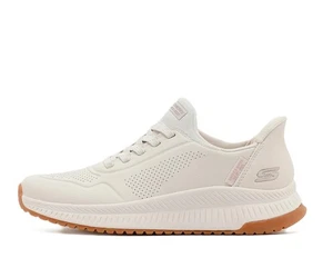 Skechers BOBS Squad Slip-Ins Scarpe Donna Bianche Senza Lacci con Memory Foam - Imagen 1 de 7