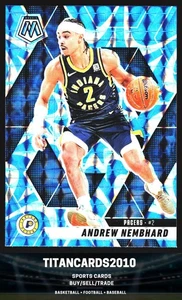 Andrew Nembhard 2024-25 Panini Mosaic Blue Reactive Prizm Indiana Pacers #108 - Picture 1 of 2