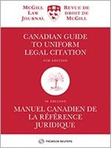 Canadian Guide to Uniform Legal Citation, 9th Edition / Manuel ca - Imagen 1 de 2