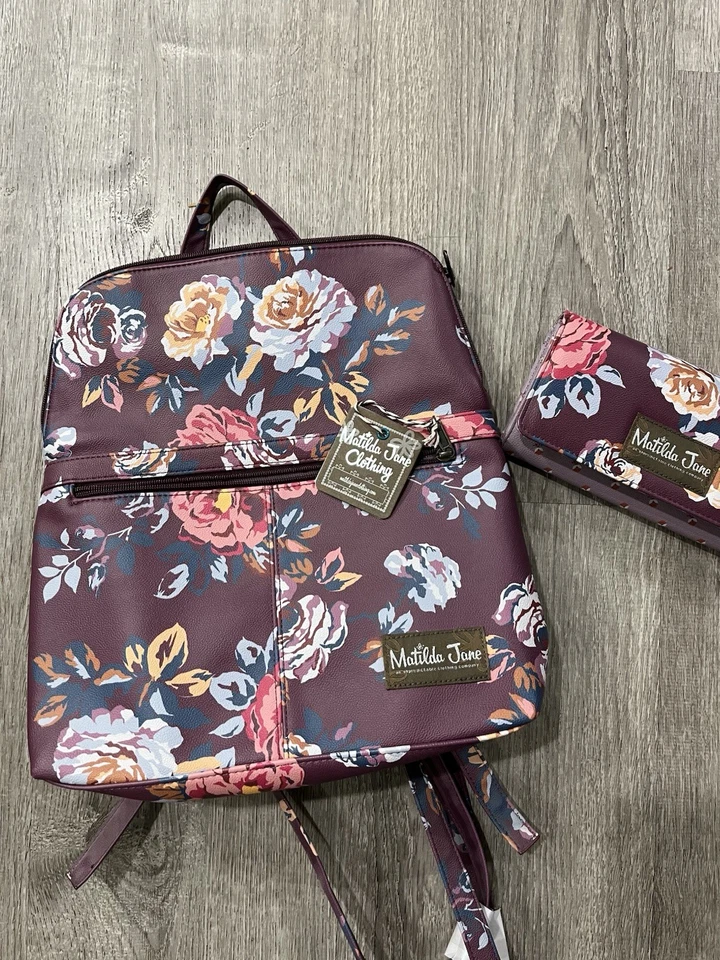 Matilda Jane Plum Perfect Mini Backpack/purse - Image 1 of 1