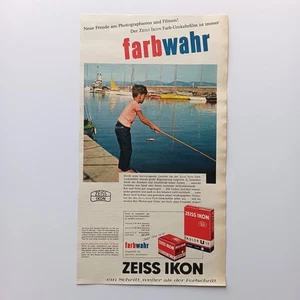 1960 Zeiss Ikon Ikolor Farb Umkehrfilm Werbeanzeige Werbung Reklame Advertising - Picture 1 of 1