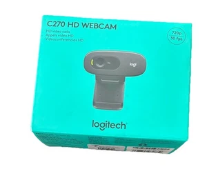 Cámara web Logitech C270 3,0 MP - Negra (960-000694) - Nueva en caja sellada - Imagen 1 de 2