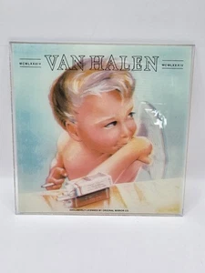 Vintage 1980's Van Halen Carnival Glass Mirror 6X6 Original - Picture 1 of 3