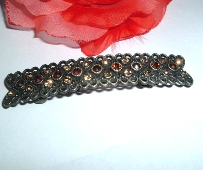 CORREA DE PELO DE LATÓN CON ESTRÁS CITRINO Y ÁMBAR NUEVA CON ETIQUETAS Foto 1 de 4