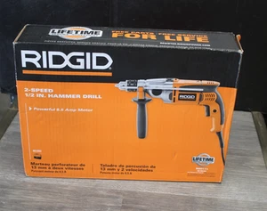 RIDGID R50111 Heavy Duty 1/2” 2-Speed 8.5Amp Corded Electric Hammer Drill - NEW - Picture 1 of 4