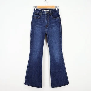 Levi's Damen 70er High Rise Schlag Jeans Dark Wash Größe 25 - Bild 1 von 7