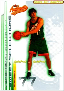 FLEER AUTHENTIX 2001 VLADIMIR RADMANOVIC NBA SUPERSONICS SWEET SELECTIONS #12/15 - Picture 1 of 2