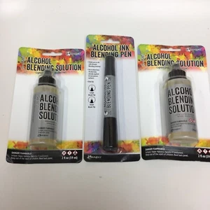 Ranger Tim Holtz Alcohol Blending Solution & Blending Pen, Bundle of 3 Items - Picture 1 of 6