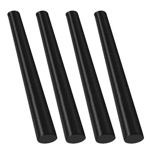 4 Pcs Delrin - Acetal Plastic Rod 2" Diameter x 12" Length – Black - Picture 1 of 6