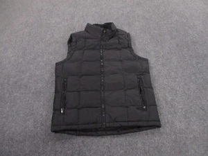 Eddie Bauer Vest Jacket Mens S Black Goose Down Puffer Coat Quilted Hiking Adult - Picture 1 of 9