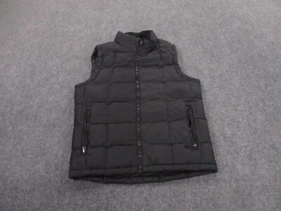 Eddie Bauer Vest Jacket Mens S Black Goose Down Puffer Coat Quilted Hiking Adult - Image 1 of 4