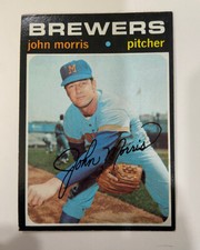 1971 Topps John Morris  Brewers  #721 VGEX-EX