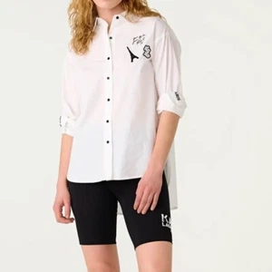 KARL LAGERFELD POPELINE WEISSES HEMD MIT PATCHES XL - Bild 1 von 9