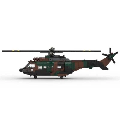 AS 532 European Helicopter Military Set  1051 Parts MOC-167061 Building Blocks - Image 1 of 4
