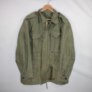 Chaqueta de campo vintage años 50 M51 para hombre mediana regular verde ropa de aire acondicionado MFG 1955 ejército - Imagen 1 de 21