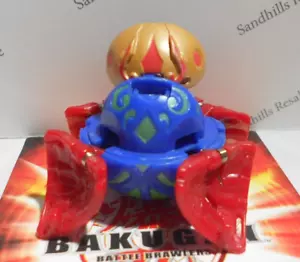 Bakugan Frosch Blue Aquos Red Pyrus Dual Attribute BakuSwap B2 610G - Picture 1 of 5