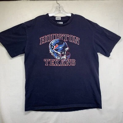 Camiseta Houston Texans Grande Clásica Frontal Gráfico Y2k Luz Desvanecimiento del Sol Equipo App Foto 1 de 4