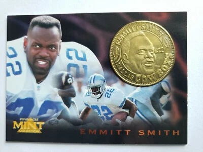 EMMITT SMITH 1996 PINNACLE MINT COLLECTION WITH BRONZE COIN CARD #15. NEW - Image 1 of 2
