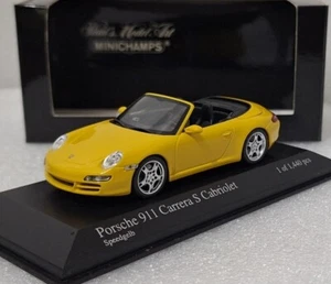 Porsche 911 997 Carrera S Cabriolet 2005 Yellow 1:43 Minichamps 400063031 (8) - Picture 1 of 15