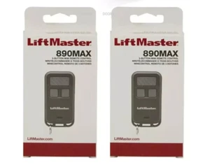 2 Pack 890MAX Liftmaster Universal Remote - Compatible with 371LM, 971LM, MyQ - Picture 1 of 1