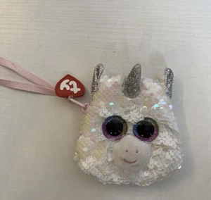 TY 2019 “Diamond” flippables Zippered Coin Wallet Rare Discontinued Beanie Baby - Picture 1 of 7