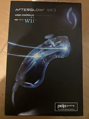 NEW PDP Afterglow Nunchuck Controller for NINTENDO WII WII U BLUE AW.2 PL7603 - Image 1 of 4
