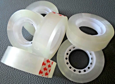 VIA CHASSÉ Klebefilm transparent Klebeband Klebe Film 40 Rollen x 15 mm x 33 m für Abroller