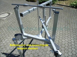 PROFI REIFEN MONTIERGERÄT MOTORRAD, ROLLER+AUSWUCHTGERÄT+STARTERPAKET - - Bild 1 von 6