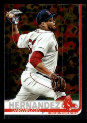 2019 Topps Chrome Update #30 Darwinzon Hernandez Rookie Card Boston Red Sox - Image 1 of 2