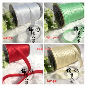 Rollo de cinta de encuadernación sesgada borde satinado cinta de adornos de costura hágalo usted mismo material de costura artesanía - Imagen 1 de 36