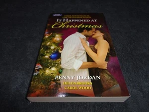 IT HAPPENED AT CHRISTMAS BY PENNY JORDAN & MORE - SMALL PAPERBACK BOOK - Picture 1 of 3