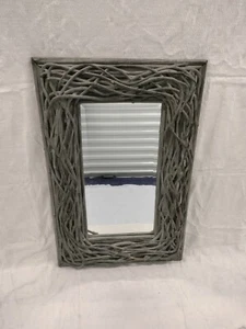 Large Art Nouveau Twig / Branch mirror With Beveled Glass Adirondack -... - Picture 1 of 12