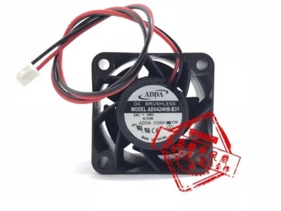 ADDA AD0424HB-B31 4028 DC24V 0.12A 4CM 2-Pin Inverter Cooling Fan - Image 1 of 2