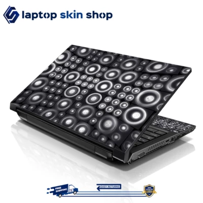 Laptop Skin Sticker Decal Cover for Notebook Macbook Acer Dot Circles 13-16 inch - Image 1 of 4