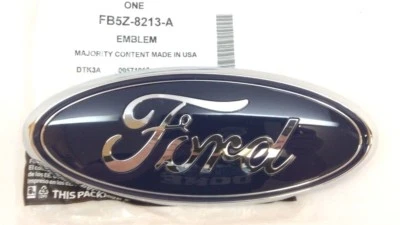 Ford Explorer 2016-2018 placa de identificación parrilla ovalada azul emblema nuevo OEM FB5Z-8213-A Foto 1 de 3