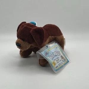 ๐ถ Webkinz Kinz Klip Brown Dog with Unused Code - Cute Clip-On Plush! ๐ - Picture 1 of 1