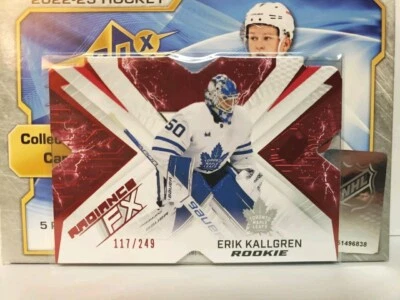 2022-23 Upper Deck SPx Erik Kallgren /249 Rookie Rc Radiance FX Red #RFX-98 - Image 1 of 2